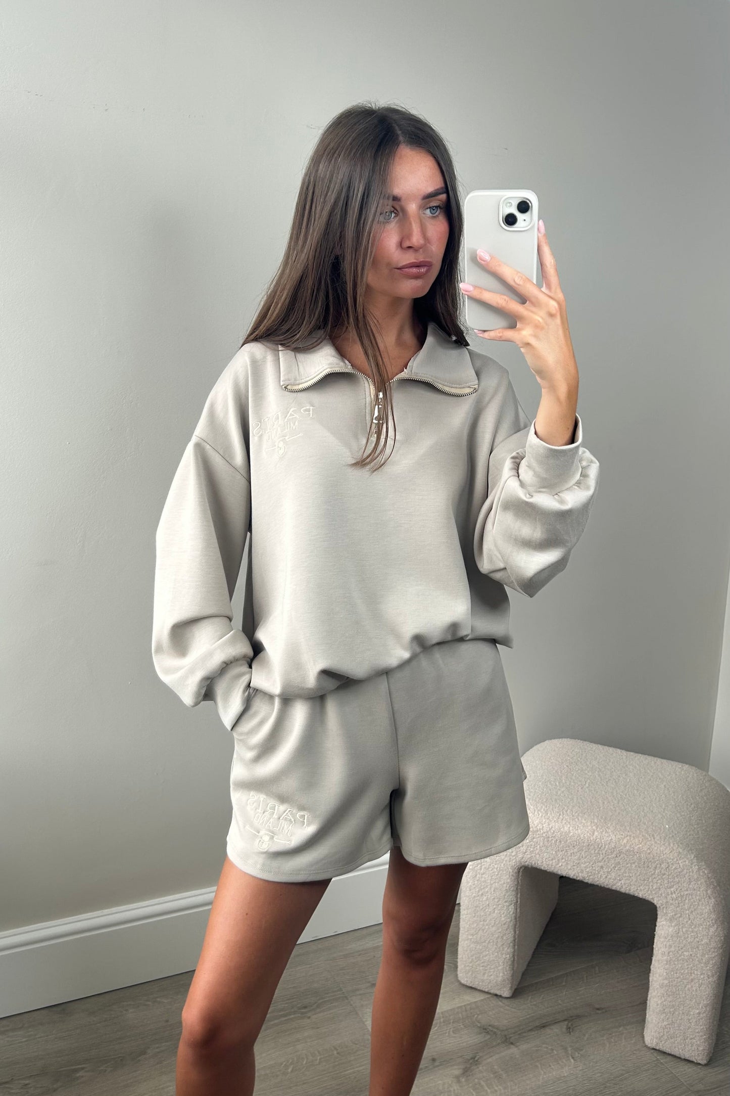 PARI HALF ZIP LOUNGE SET