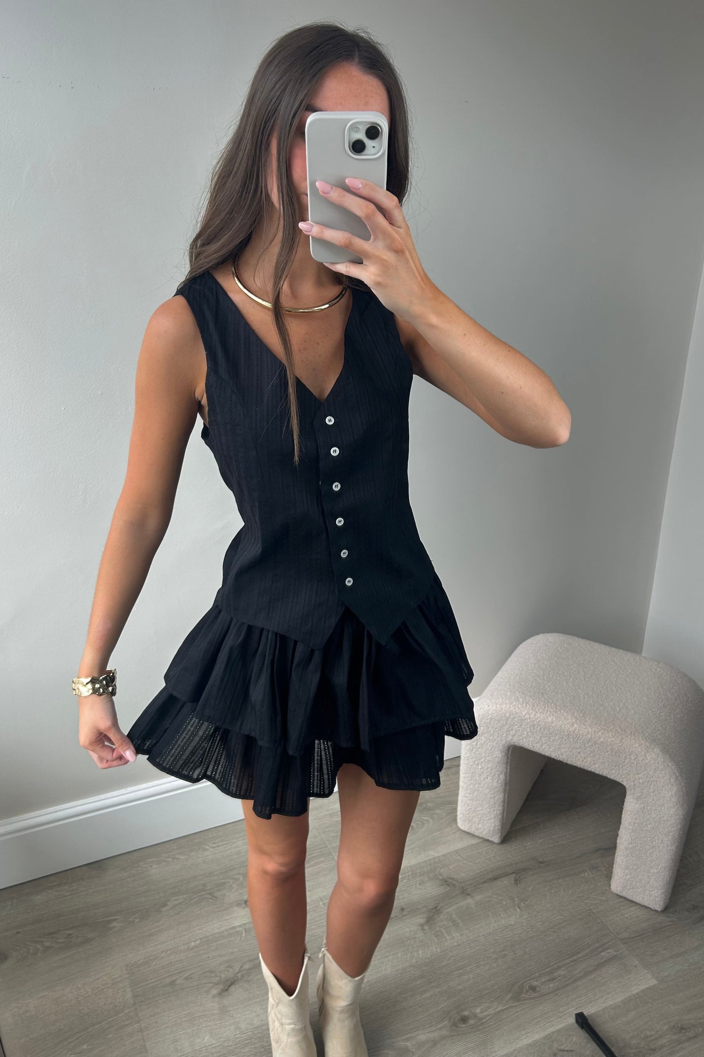 RARA WAISTCOAT SET - BLACK
