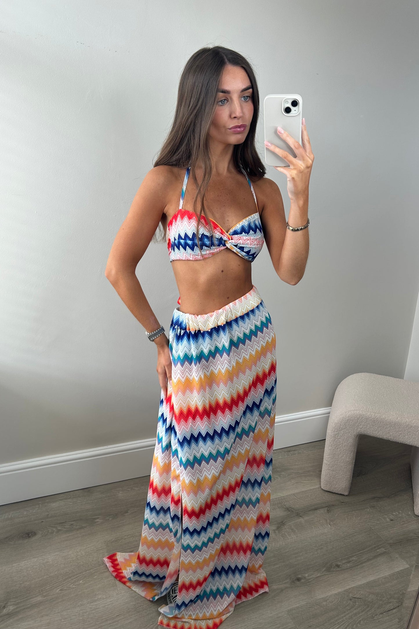 ZIG ZAG TWO PIECE - BLUE