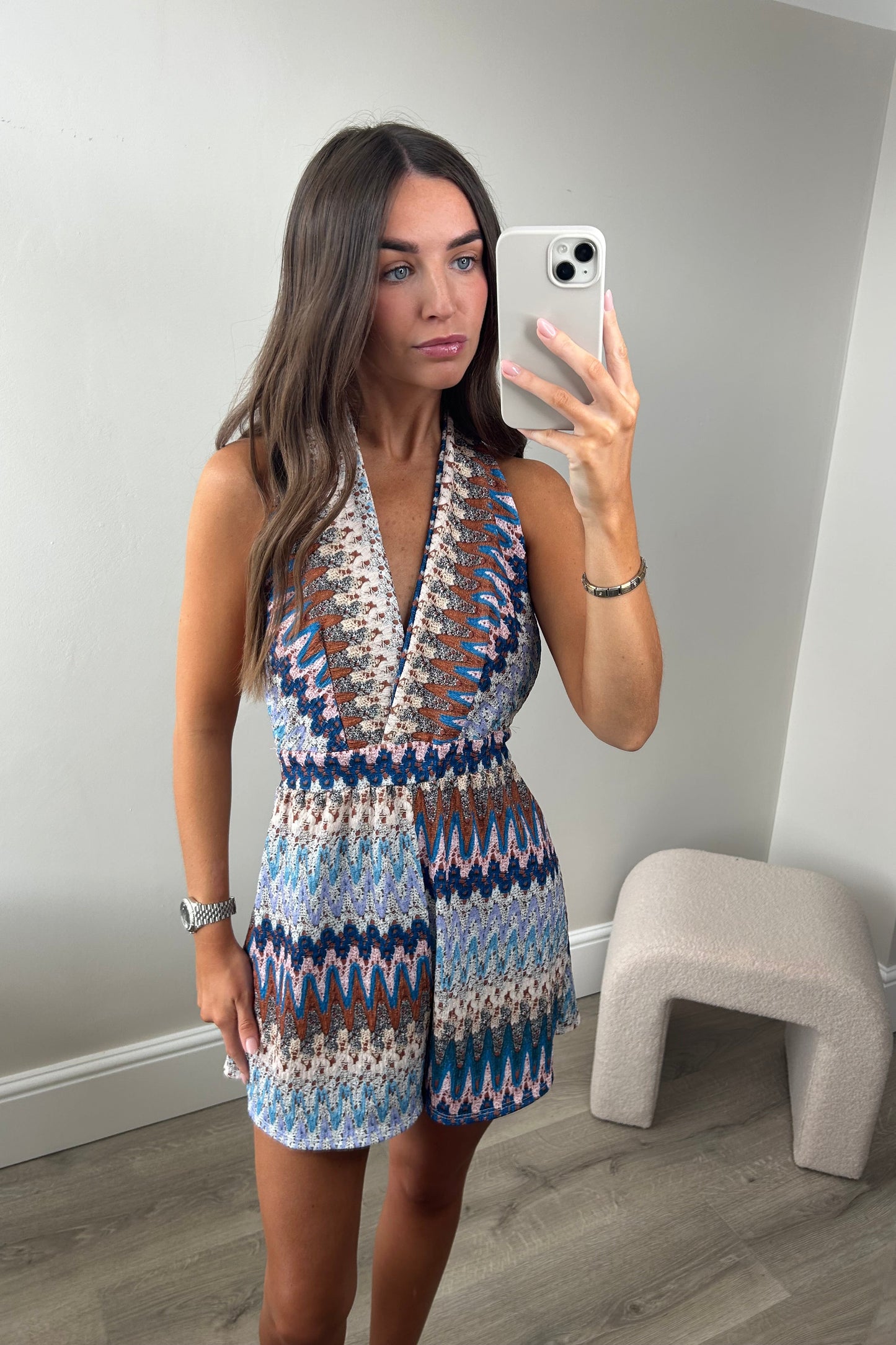 ‘AMALFI’ HALTER NECK PLAYSUITS