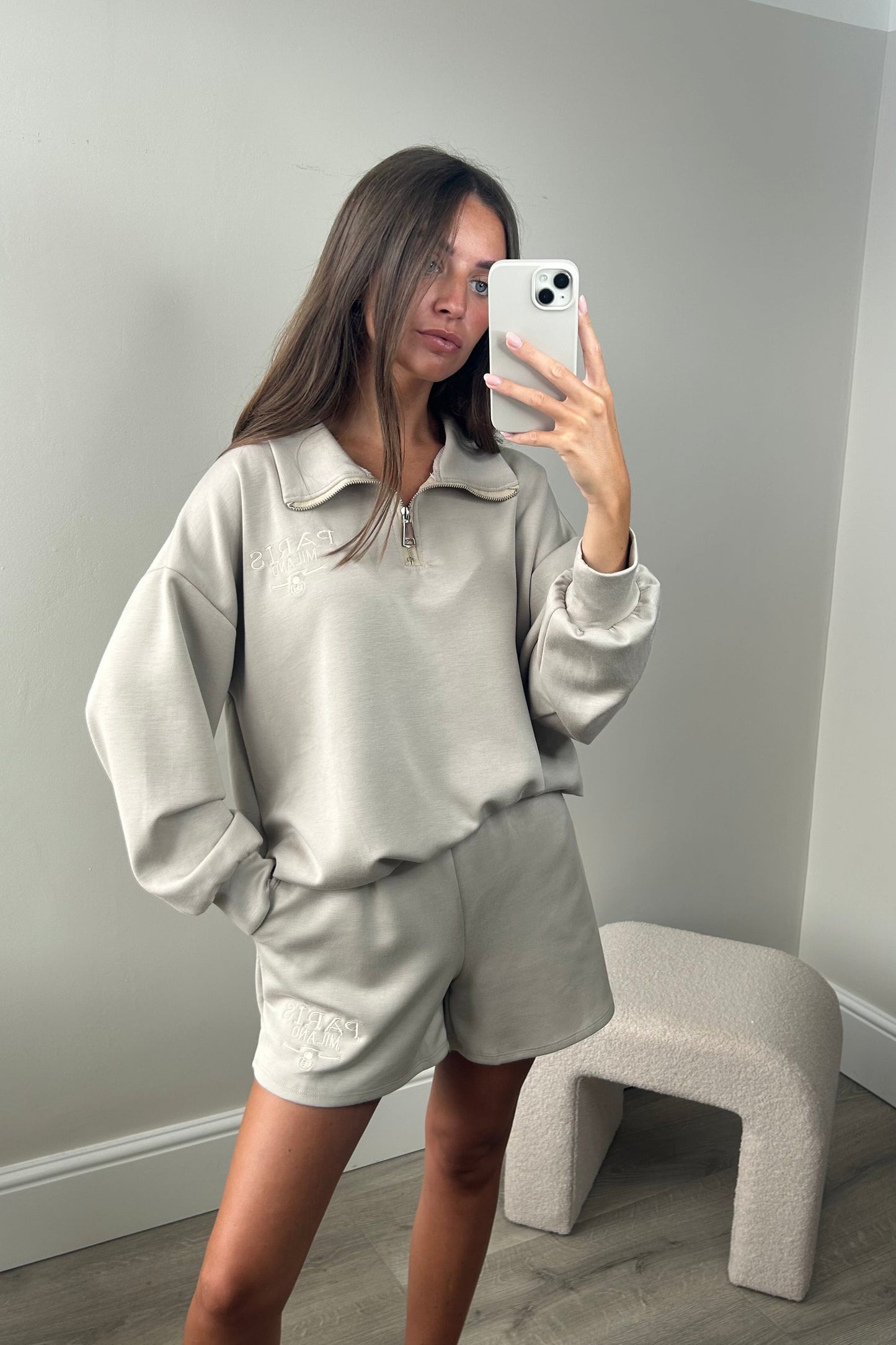 PARI HALF ZIP LOUNGE SET