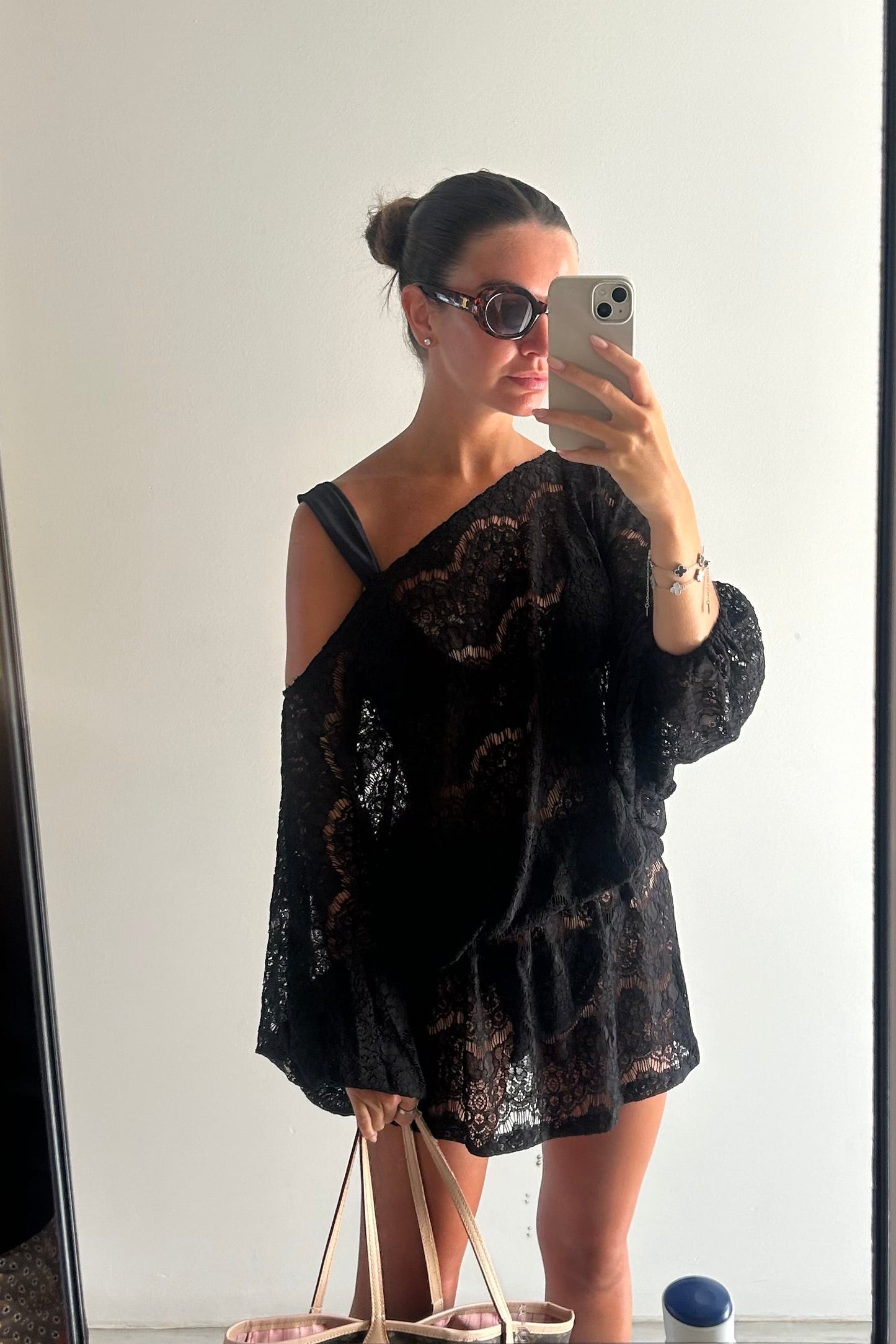 BEACH KAFTAN - BLACK