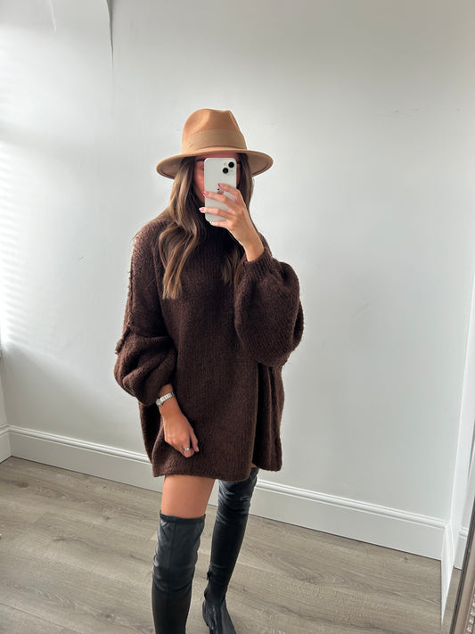 Brown Jumper Dress