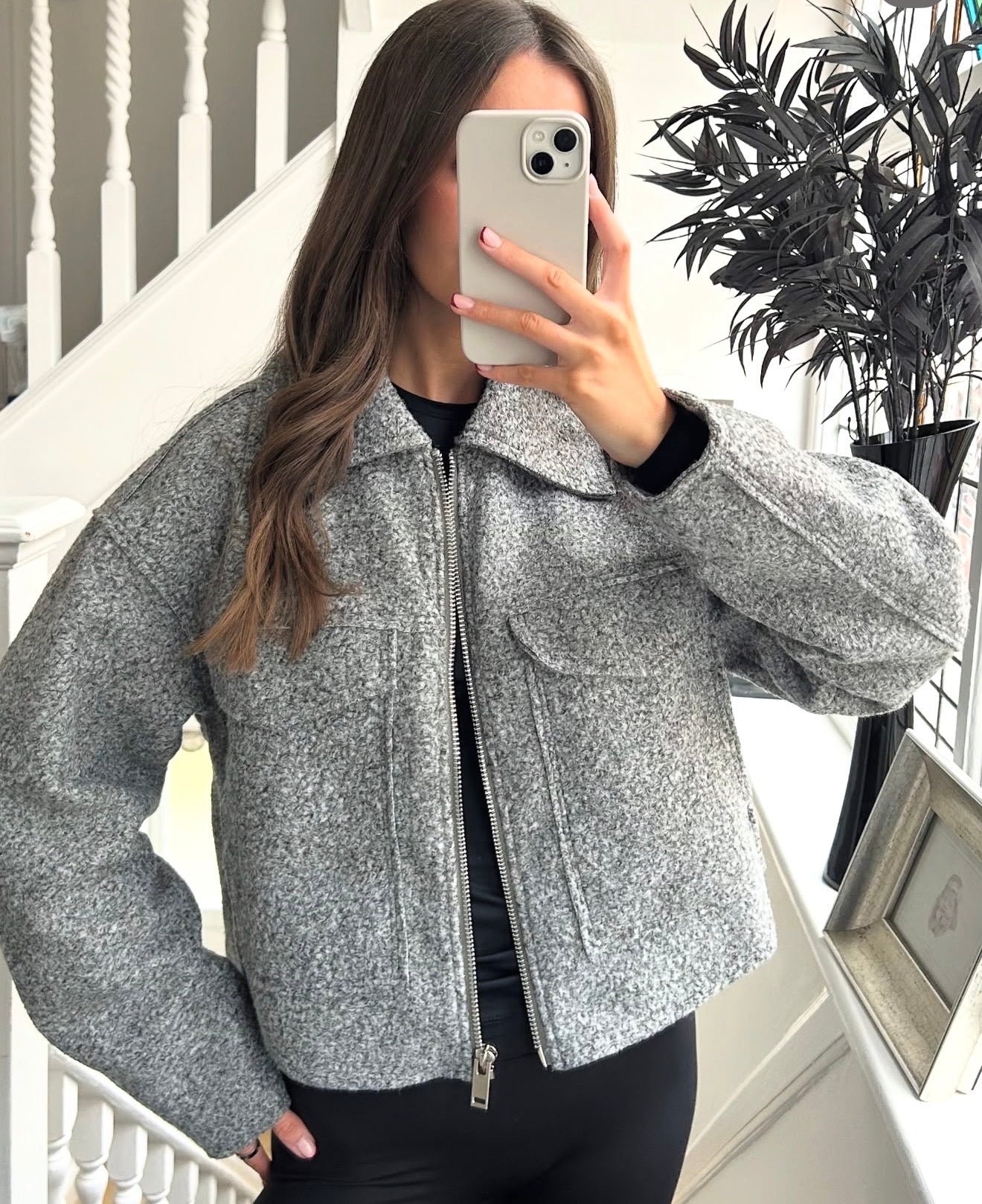 'TIA' WOOL JACKET WITH POCKETS