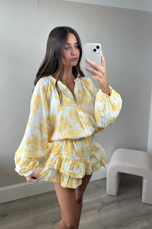 ‘ARAYA’ CHEESECLOTH TWO PIECE