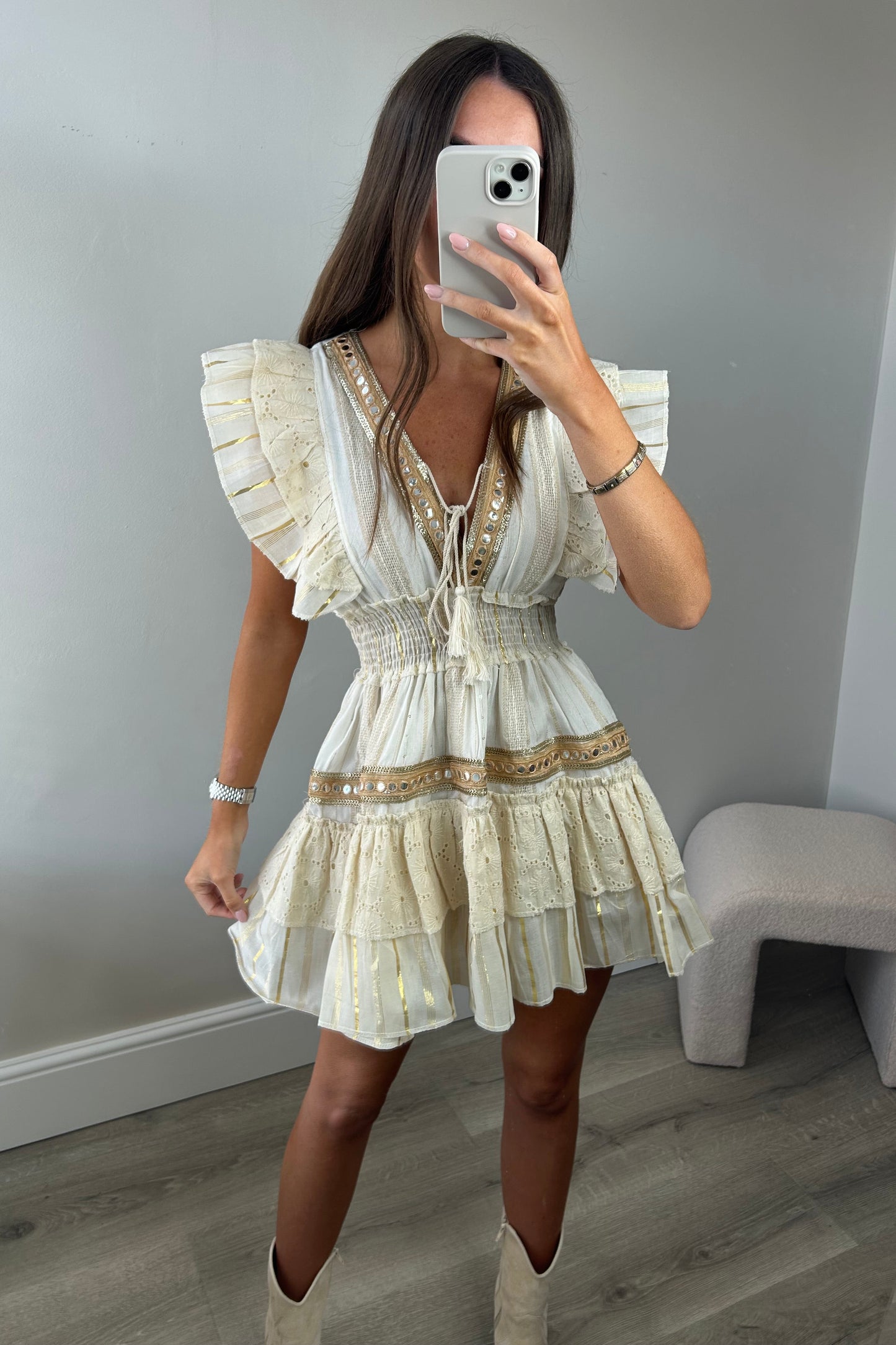 ‘CAPRI’ TOP - BEIGE