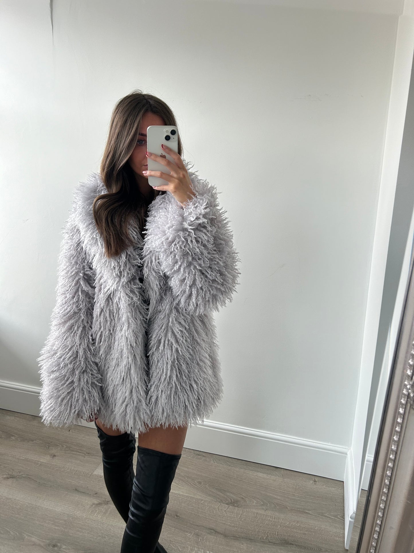 Grey Penny Coat