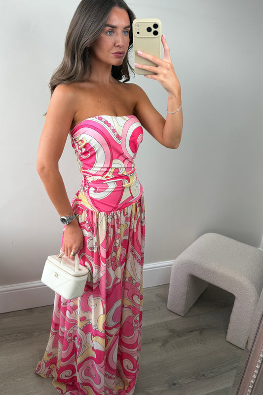 LUCY MAXI DRESS - PINK