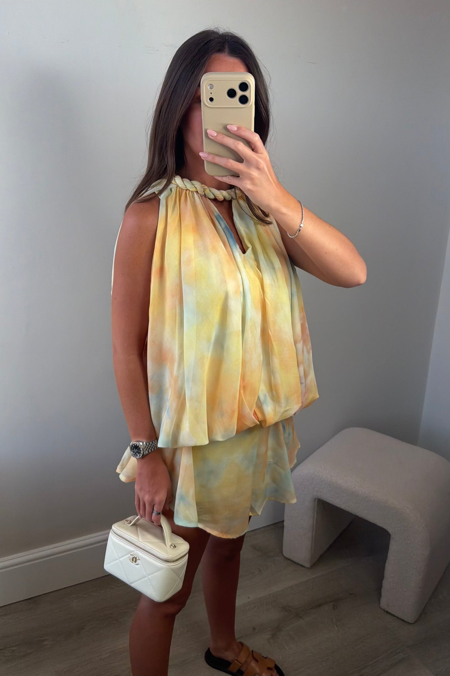 'PRIYA' FLORAL CO ORD - YELLOW