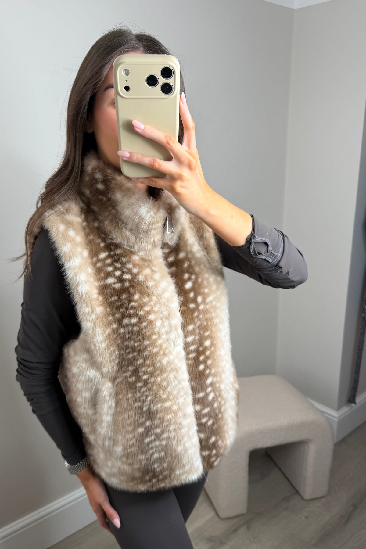 BAMBI STYLE GILET - BEIGE