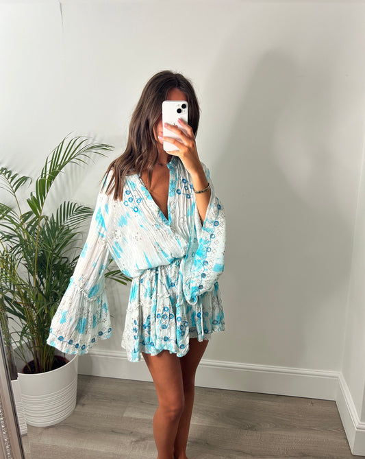 Blue Kaftan Dress