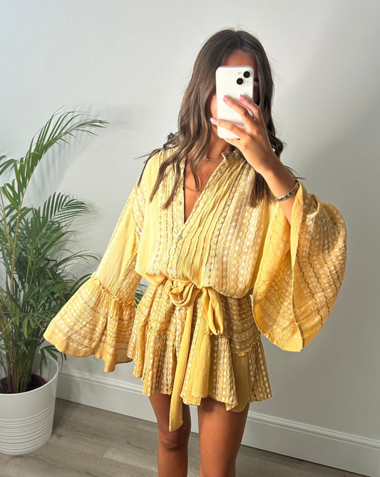 Mustard Kaftan Dress